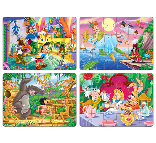 Disney Classics 4 Puzzles in 1